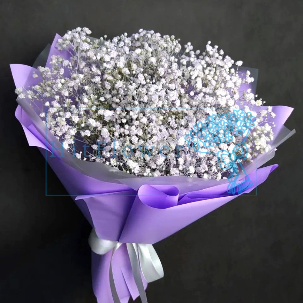 Букет цветов Иней на Рассвете Букет цветов из: Гипсофила