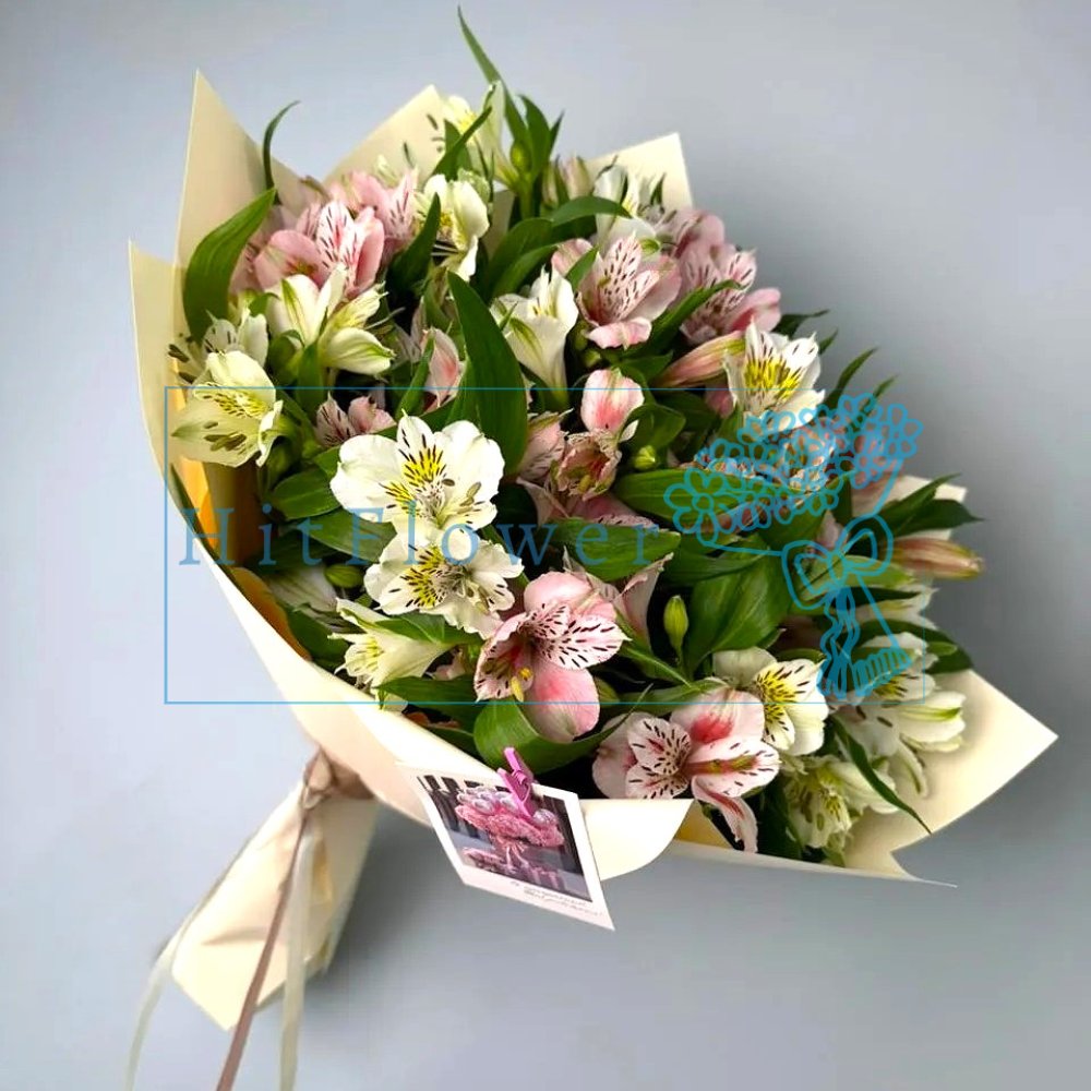 Букет цветов Трепет нежности Букет цветов из: Альстромерии